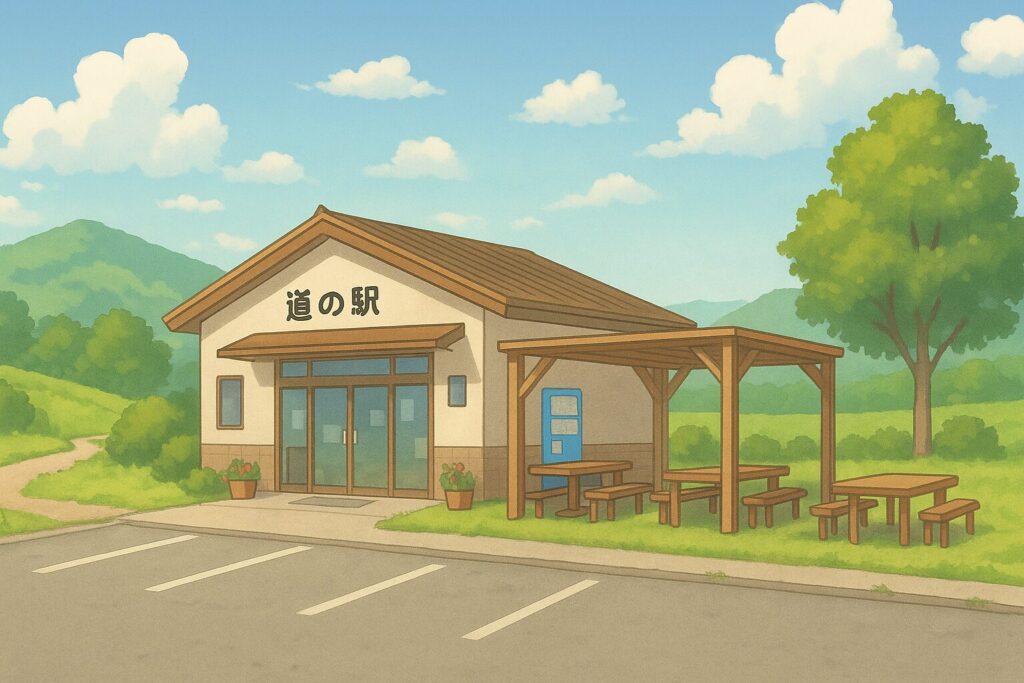 道の駅のイラスト