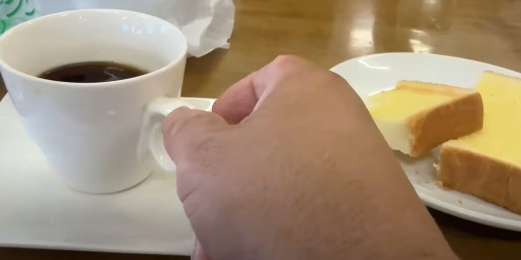 昔ながらの喫茶店のようなモーニングセット